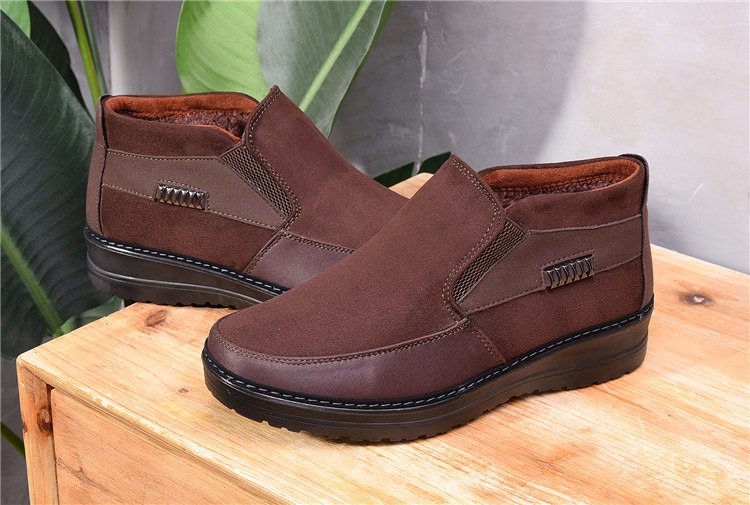 🔥On This Week Sale 70% OFF🔥 Men's Casual Warm Snow Boots, Ankle Height, Fabric Lining, Rubber Sole, Solid Color, Outdoor Footwear - W020