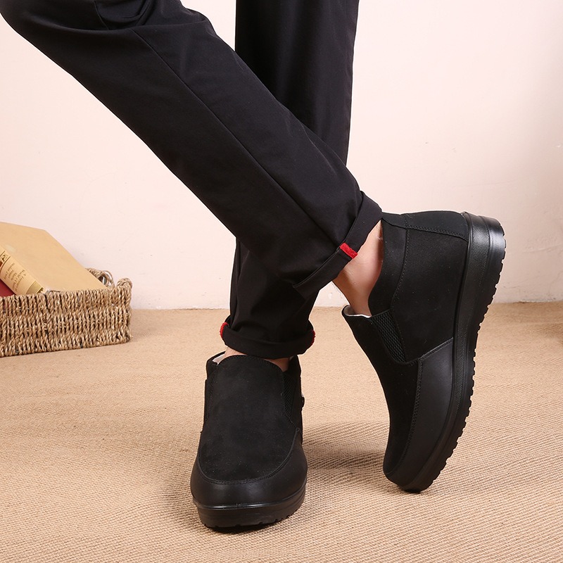 🔥On This Week Sale 70% OFF🔥 Men's Casual Warm Snow Boots, Ankle Height, Fabric Lining, Rubber Sole, Solid Color, Outdoor Footwear - W020