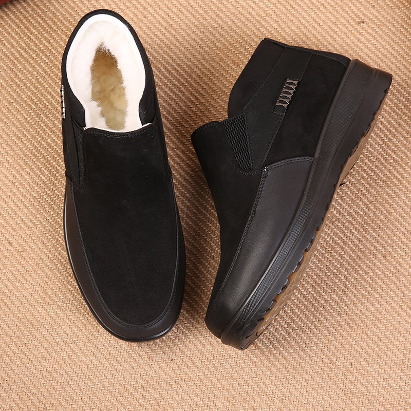 🔥On This Week Sale 70% OFF🔥 Men's Casual Warm Snow Boots, Ankle Height, Fabric Lining, Rubber Sole, Solid Color, Outdoor Footwear - W020