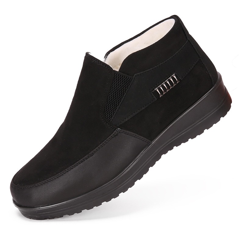 🔥On This Week Sale 70% OFF🔥 Men's Casual Warm Snow Boots, Ankle Height, Fabric Lining, Rubber Sole, Solid Color, Outdoor Footwear - W020