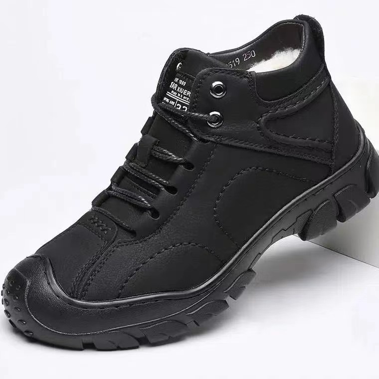 🔥On This Week Sale 70% OFF🔥 Thermal Comfortable Men's Outdoor Hiking Shoes With Plush Lining, Non-slip Arch Support