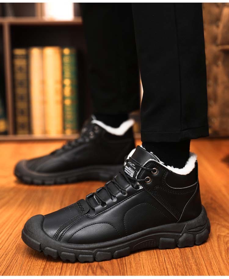🔥On This Week Sale 70% OFF🔥 Thermal Comfortable Men's Outdoor Hiking Shoes With Plush Lining, Non-slip Arch Support