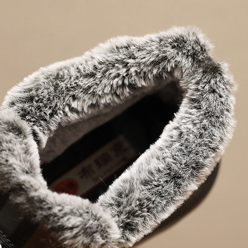 🔥On This Week Sale 70% OFF🔥 Men's Slip-On Snow Boots - Casual Solid Color, All-Season Comfort with Warm Fleece Lining & Non-Slip Rubber Sole - W026