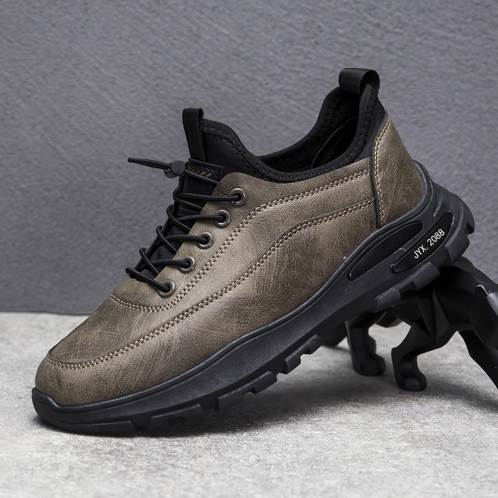 🔥Last Day Promotion 70% OFF 🎁 Men's Casual Leather Good Arch Support & Non-slip Outdoor Breathable Walking Shoes - 6803