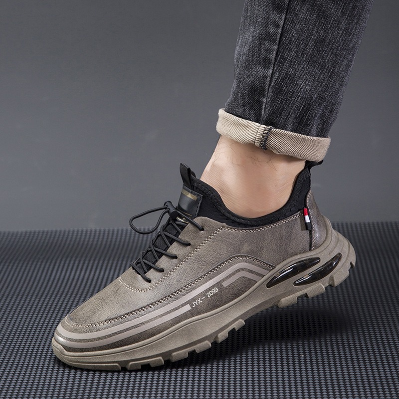 🔥Last Day Promotion 70% OFF 🎁 Men's Casual Leather Good Arch Support & Non-slip Outdoor Breathable Walking Shoes - 6803