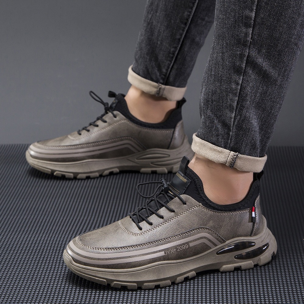 🔥Last Day Promotion 70% OFF 🎁 Men's Casual Leather Good Arch Support & Non-slip Outdoor Breathable Walking Shoes - 6803