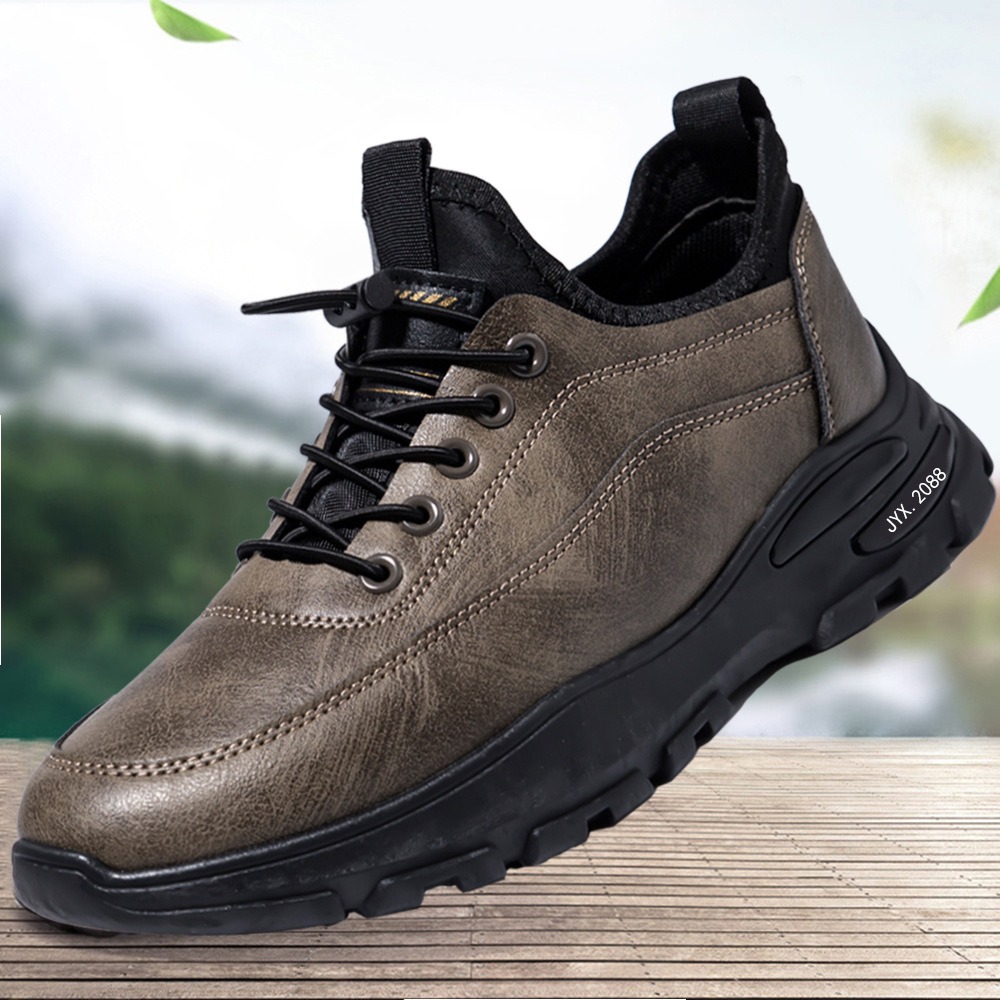 🔥Last Day Promotion 70% OFF 🎁 Men's Casual Leather Good Arch Support & Non-slip Outdoor Breathable Walking Shoes - 6803