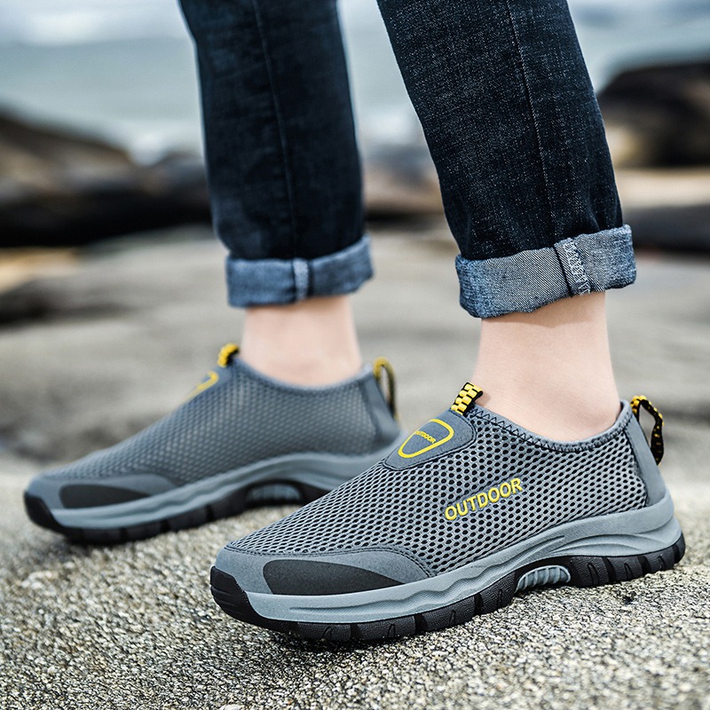 🔥Last Day Promotion 70% OFF 🎁 Men's Comfy Hollow Out Breathable Mesh Casual Walking Shoes - 6808