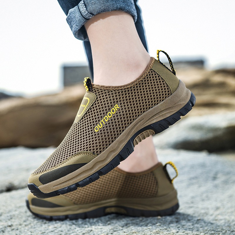🔥Last Day Promotion 70% OFF 🎁 Men's Comfy Hollow Out Breathable Mesh Casual Walking Shoes - 6808
