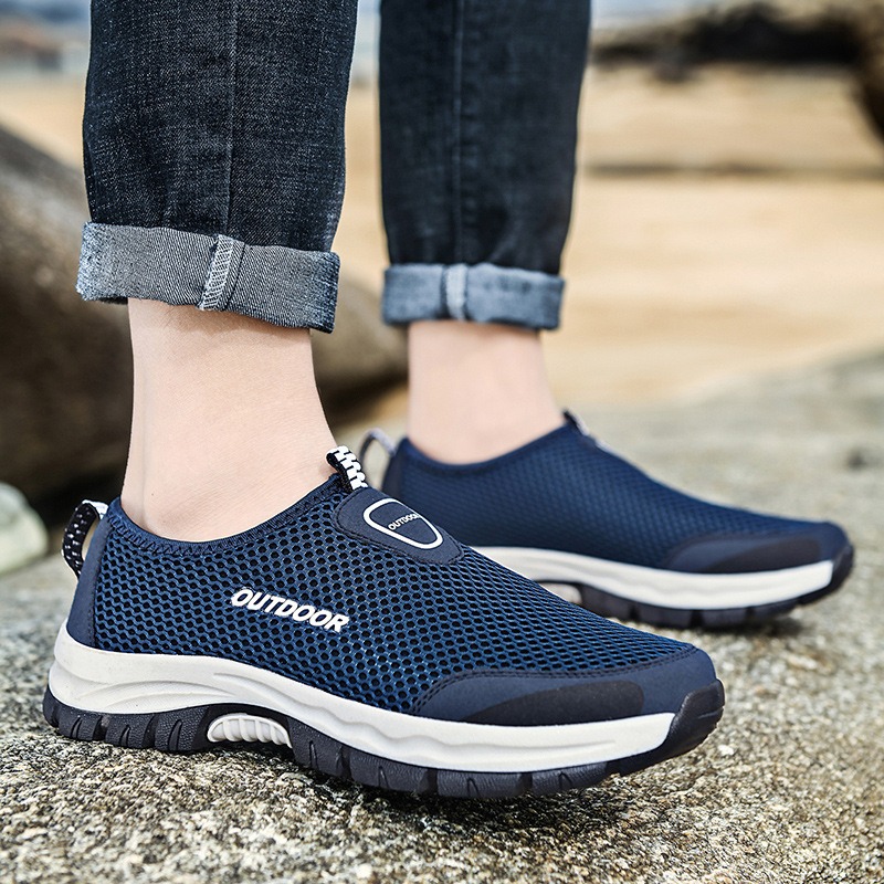 🔥Last Day Promotion 70% OFF 🎁 Men's Comfy Hollow Out Breathable Mesh Casual Walking Shoes - 6808