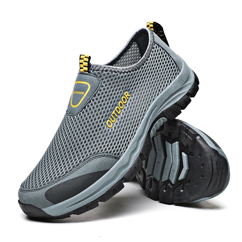 🔥Last Day Promotion 70% OFF 🎁 Men's Comfy Hollow Out Breathable Mesh Casual Walking Shoes - 6808