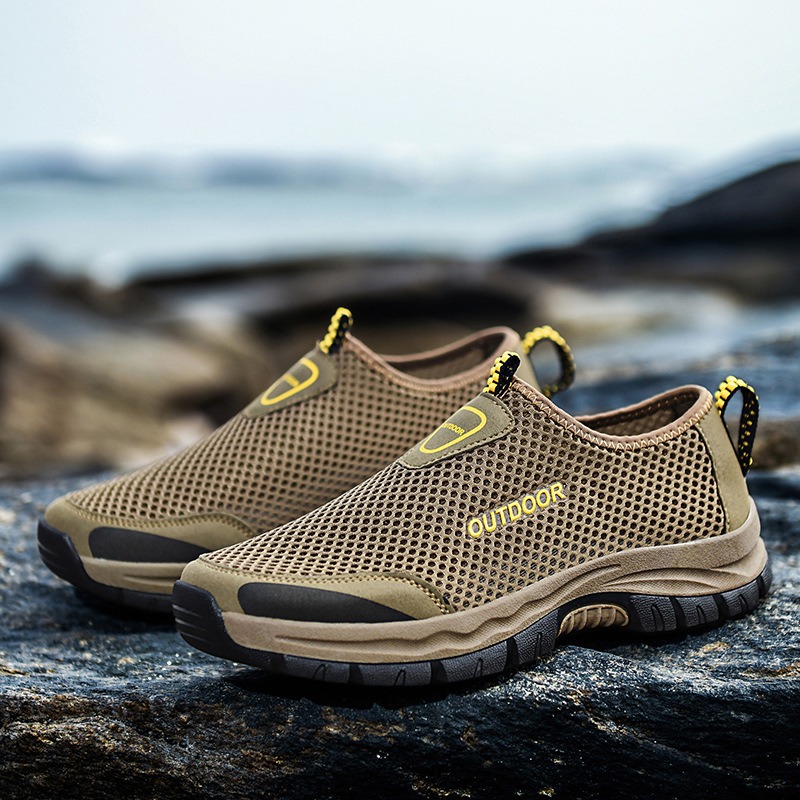 🔥Last Day Promotion 70% OFF 🎁 Men's Comfy Hollow Out Breathable Mesh Casual Walking Shoes - 6808