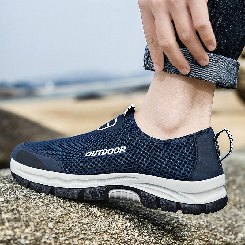 🔥Last Day Promotion 70% OFF 🎁 Men's Comfy Hollow Out Breathable Mesh Casual Walking Shoes - 6808