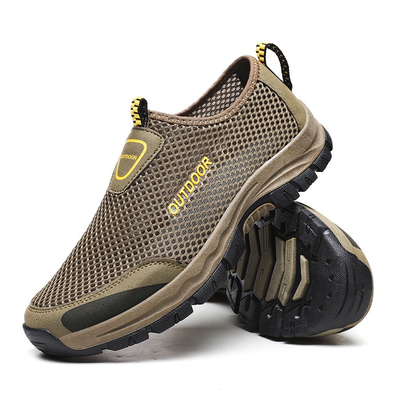 🔥Last Day Promotion 70% OFF 🎁 Men's Comfy Hollow Out Breathable Mesh Casual Walking Shoes - 6808