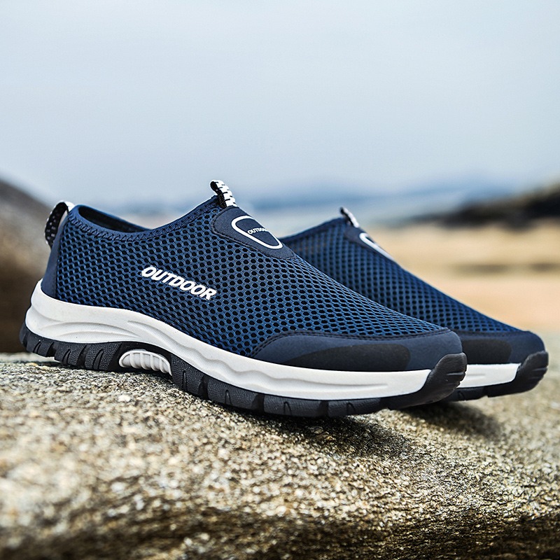 🔥Last Day Promotion 70% OFF 🎁 Men's Comfy Hollow Out Breathable Mesh Casual Walking Shoes - 6808