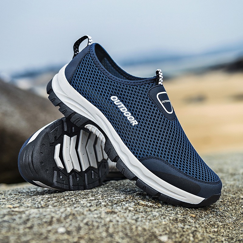 🔥Last Day Promotion 70% OFF 🎁 Men's Comfy Hollow Out Breathable Mesh Casual Walking Shoes - 6808
