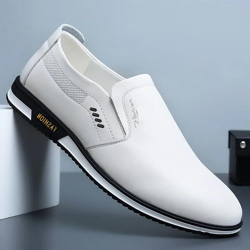 🔥Hot Sale🎁—70% OFF 🎉Men Splicing Non Slip Business Casual Comfortable Leather Oxfords - 2065