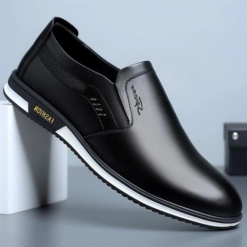 🔥Hot Sale🎁—70% OFF 🎉Men Splicing Non Slip Business Casual Comfortable Leather Oxfords - 2065