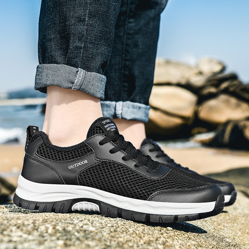 🔥Last Day Promotion 70% OFF 🎁 Men's Good Arch Support & Non-slip Outdoor Breathable Walking Shoes - 6002