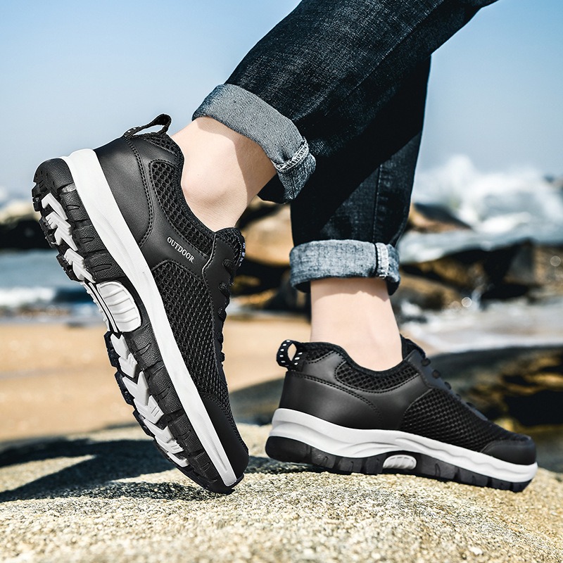 🔥Last Day Promotion 70% OFF 🎁 Men's Good Arch Support & Non-slip Outdoor Breathable Walking Shoes - 6002