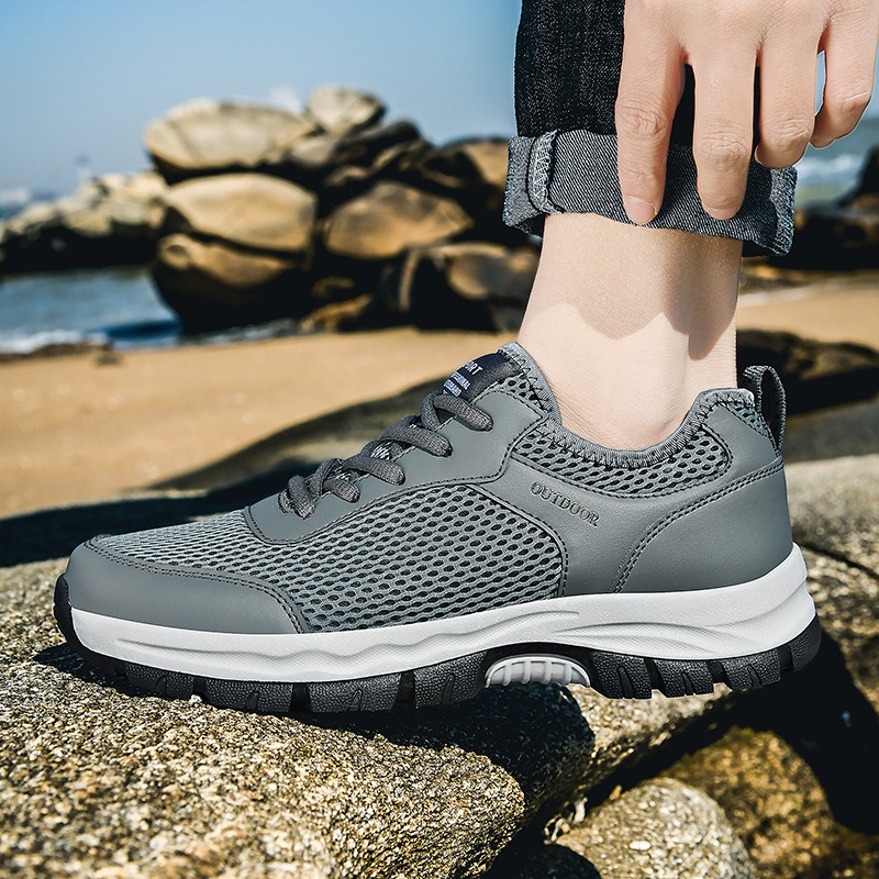 🔥Last Day Promotion 70% OFF 🎁 Men's Good Arch Support & Non-slip Outdoor Breathable Walking Shoes - 6002