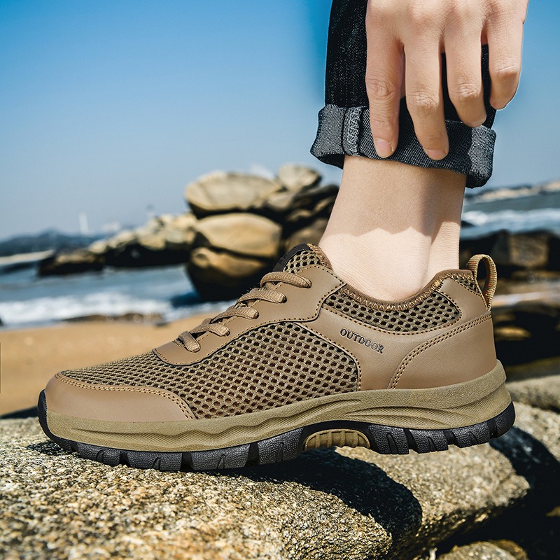 🔥Last Day Promotion 70% OFF 🎁 Men's Good Arch Support & Non-slip Outdoor Breathable Walking Shoes - 6002