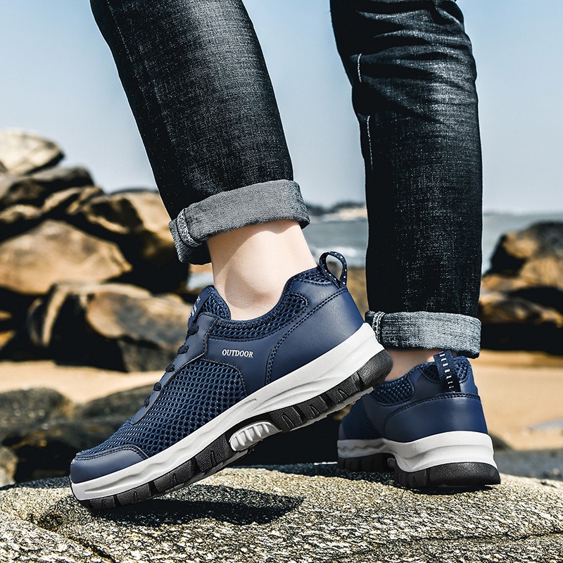 🔥Last Day Promotion 70% OFF 🎁 Men's Good Arch Support & Non-slip Outdoor Breathable Walking Shoes - 6002