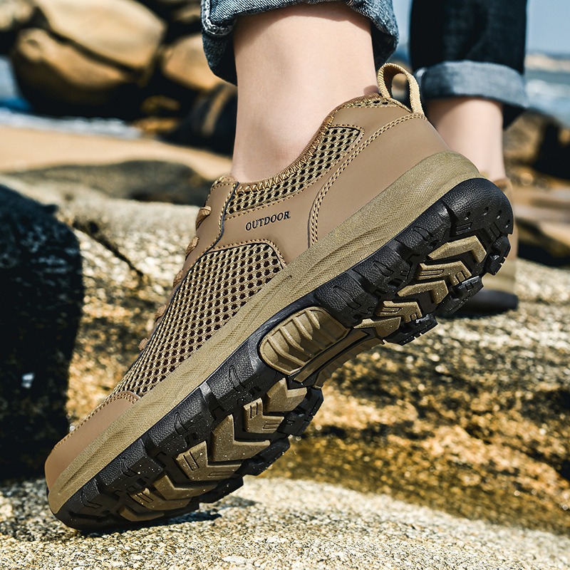 🔥Last Day Promotion 70% OFF 🎁 Men's Good Arch Support & Non-slip Outdoor Breathable Walking Shoes - 6002