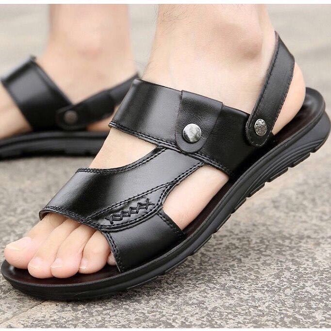 🔥On This Week Sale 70% OFF🔥Mens Casual Comfy Leather Slip On Sandals, Comfy Orthopedic Walking Shoes - sandals001