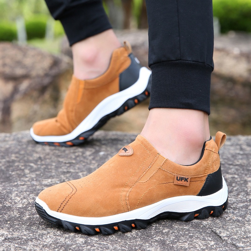 🔥Last Day Promotion 70% OFF 🎁  Men's Outdoor Non-slip Comfy Arch Support Walking Shoes, Comfy Orthopedic Walking Shoes - 2012