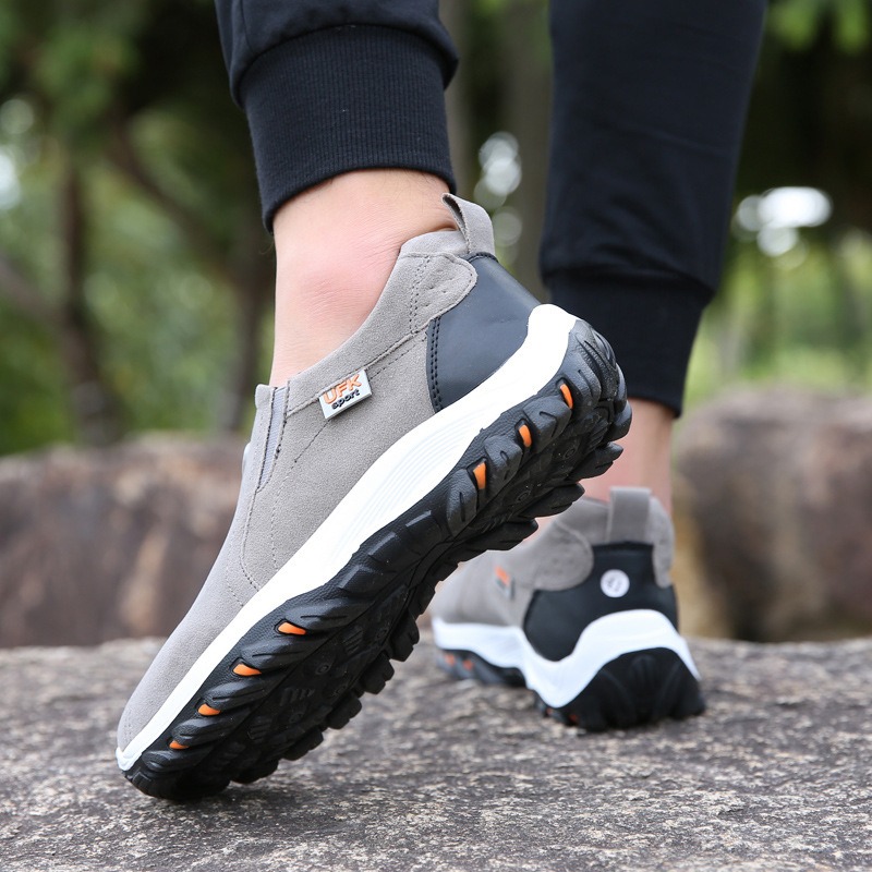 🔥Last Day Promotion 70% OFF 🎁  Men's Outdoor Non-slip Comfy Arch Support Walking Shoes, Comfy Orthopedic Walking Shoes - 2012