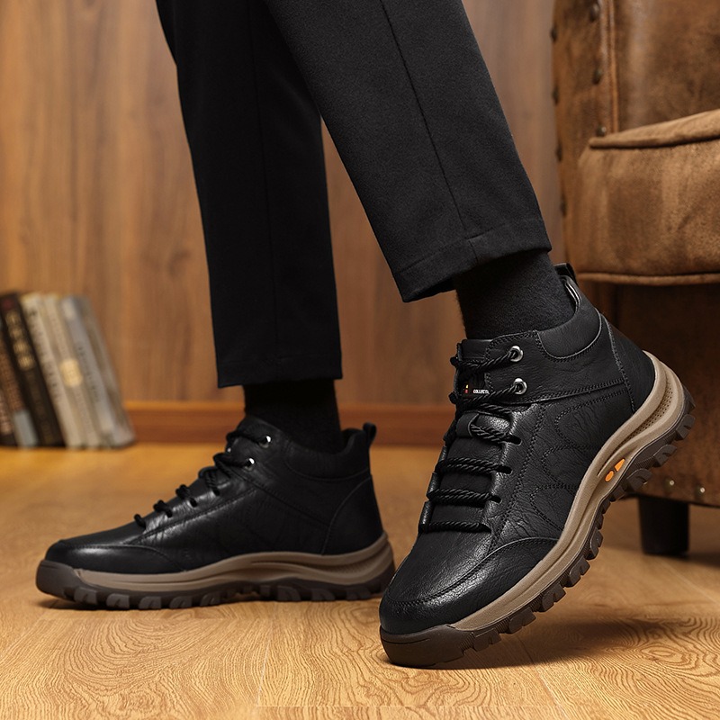 🔥Last Day Promotion 70% OFF 🎁 Men's Casual Leather Good Arch Support & Non-slip Outdoor Breathable Walking Shoes - 2028