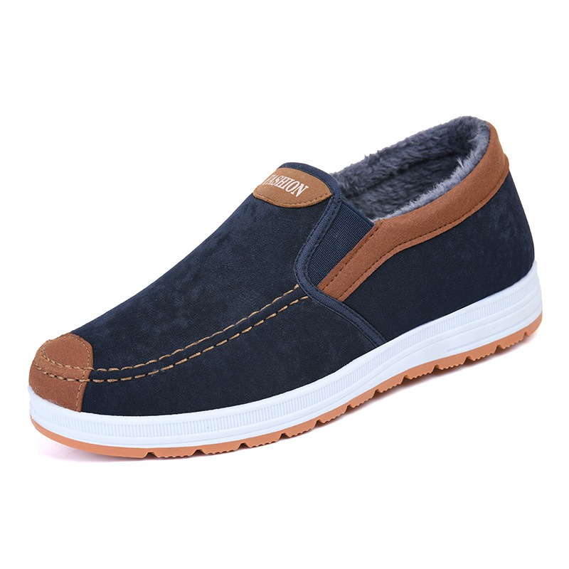 🔥On This Week Sale 70% OFF🔥 Men's Casual Warm Snow Boots, Ankle Height, Fabric Lining, Rubber Sole, Solid Color, Outdoor Footwear - W014