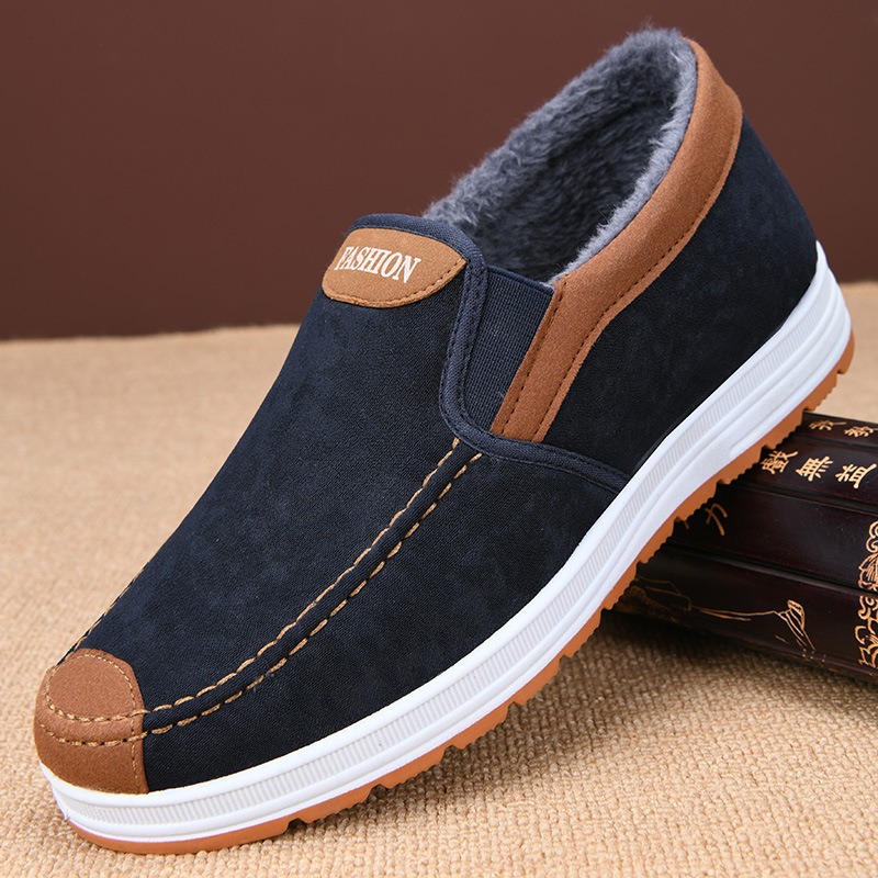🔥On This Week Sale 70% OFF🔥 Men's Casual Warm Snow Boots, Ankle Height, Fabric Lining, Rubber Sole, Solid Color, Outdoor Footwear - W014