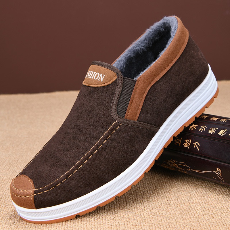 🔥On This Week Sale 70% OFF🔥 Men's Casual Warm Snow Boots, Ankle Height, Fabric Lining, Rubber Sole, Solid Color, Outdoor Footwear - W014