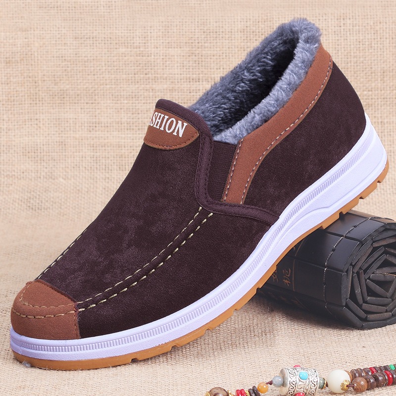 🔥On This Week Sale 70% OFF🔥 Men's Casual Warm Snow Boots, Ankle Height, Fabric Lining, Rubber Sole, Solid Color, Outdoor Footwear - W014