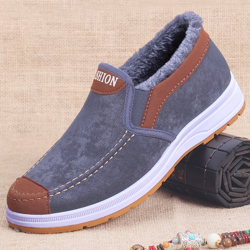 🔥On This Week Sale 70% OFF🔥 Men's Casual Warm Snow Boots, Ankle Height, Fabric Lining, Rubber Sole, Solid Color, Outdoor Footwear - W014