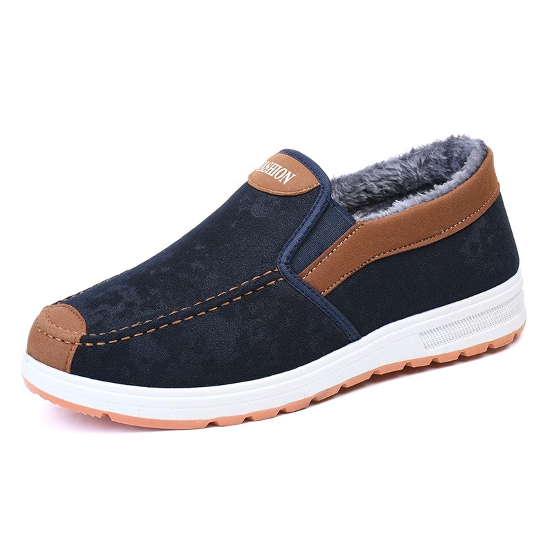 🔥On This Week Sale 70% OFF🔥 Men's Casual Warm Snow Boots, Ankle Height, Fabric Lining, Rubber Sole, Solid Color, Outdoor Footwear - W014