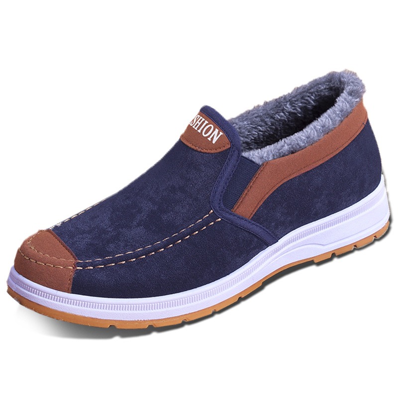 🔥On This Week Sale 70% OFF🔥 Men's Casual Warm Snow Boots, Ankle Height, Fabric Lining, Rubber Sole, Solid Color, Outdoor Footwear - W014