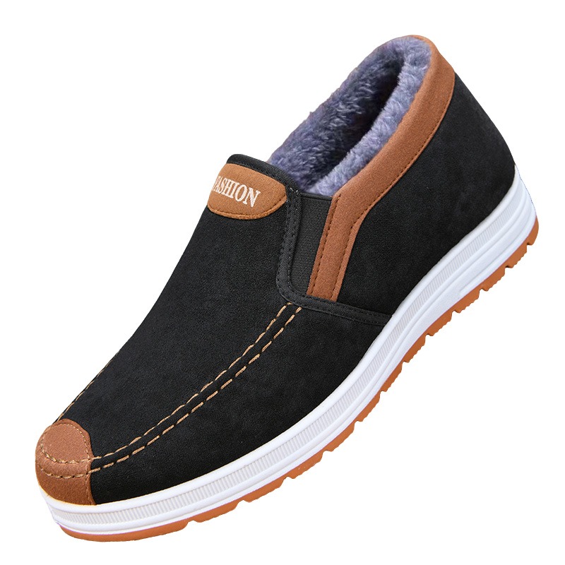 🔥On This Week Sale 70% OFF🔥 Men's Casual Warm Snow Boots, Ankle Height, Fabric Lining, Rubber Sole, Solid Color, Outdoor Footwear - W014