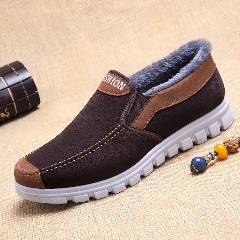 🔥On This Week Sale 70% OFF🔥 Men's Casual Warm Snow Boots, Ankle Height, Fabric Lining, Rubber Sole, Solid Color, Outdoor Footwear - W014