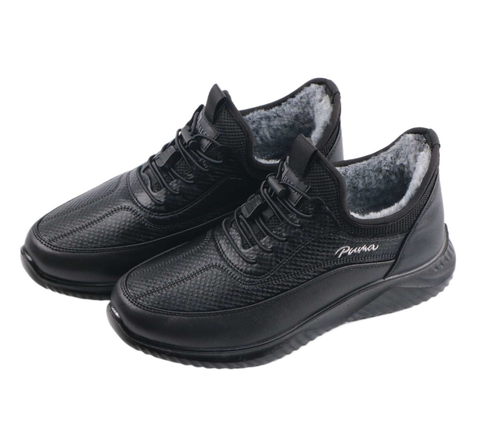 🔥On This Week Sale 70% OFF🔥 Men's Casual Warm Snow Boots, Ankle Height, Fabric Lining, Rubber Sole, Solid Color, Outdoor Footwear - W019