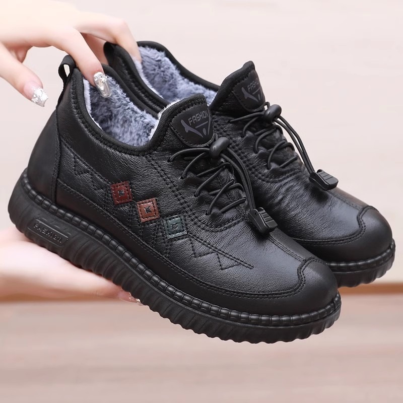 🔥On This Week Sale 70% OFF🔥 Men's Casual Warm Snow Boots, Ankle Height, Fabric Lining, Rubber Sole, Solid Color, Outdoor Footwear - W019