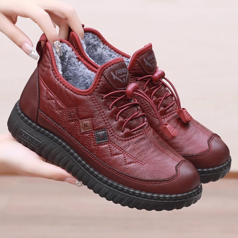 🔥On This Week Sale 70% OFF🔥 Men's Casual Warm Snow Boots, Ankle Height, Fabric Lining, Rubber Sole, Solid Color, Outdoor Footwear - W019