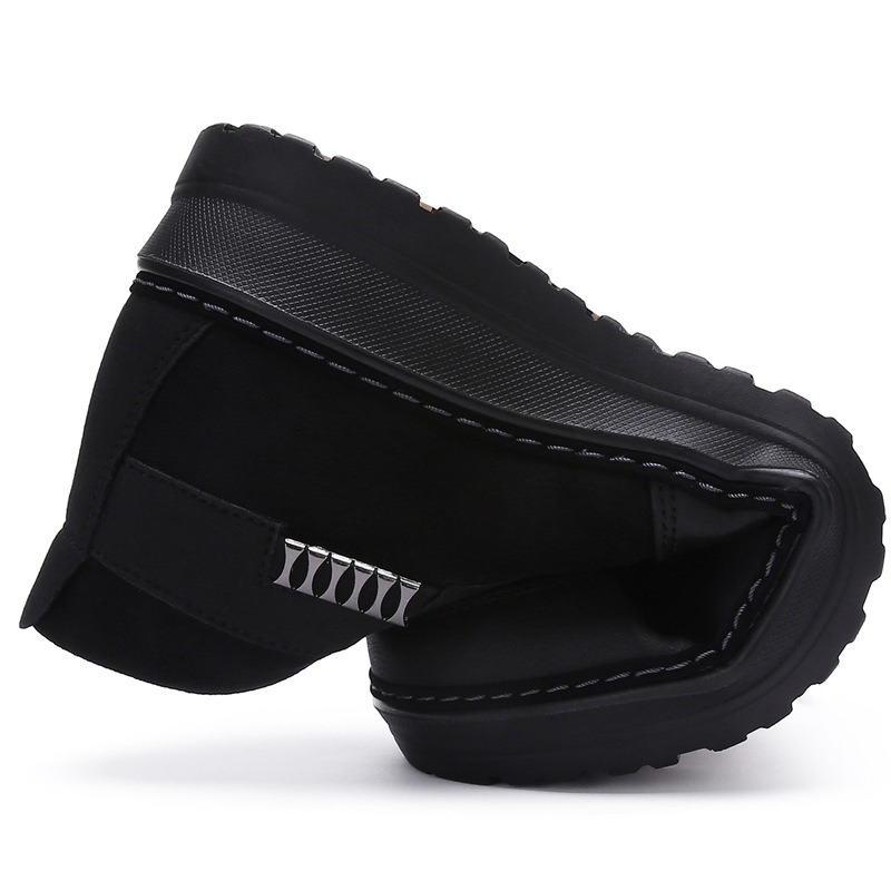 🔥On This Week Sale 70% OFF🔥 Men's Casual Warm Snow Boots, Ankle Height, Fabric Lining, Rubber Sole, Solid Color, Outdoor Footwear - W020