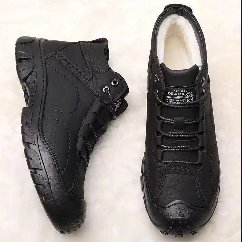 🔥On This Week Sale 70% OFF🔥 Thermal Comfortable Men's Outdoor Hiking Shoes With Plush Lining, Non-slip Arch Support