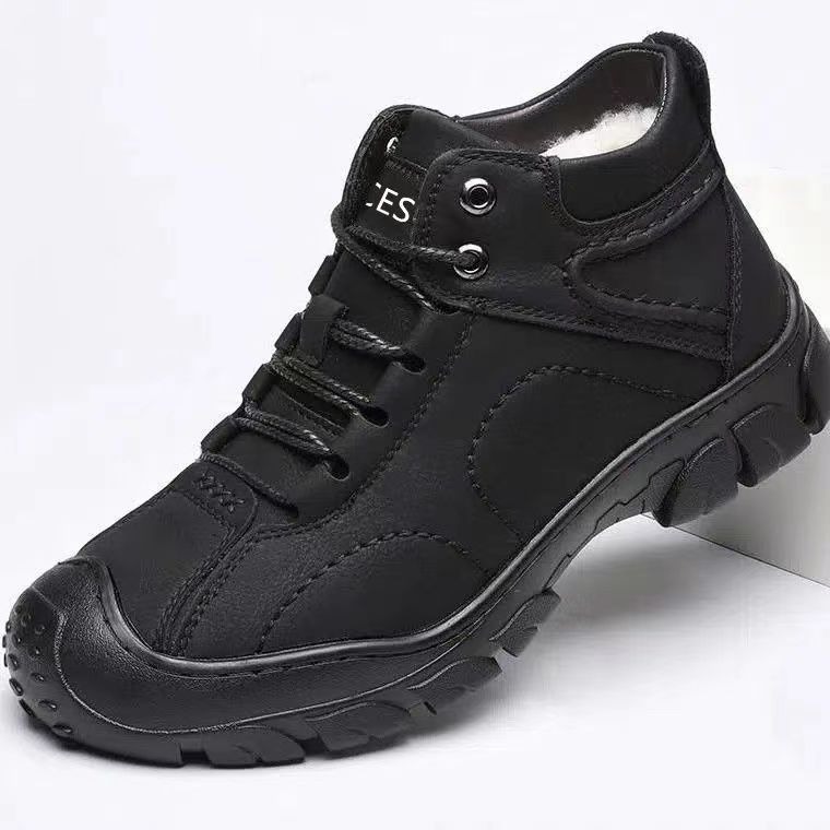 🔥On This Week Sale 70% OFF🔥 Thermal Comfortable Men's Outdoor Hiking Shoes With Plush Lining, Non-slip Arch Support