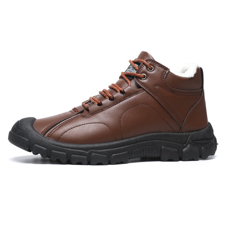 🔥On This Week Sale 70% OFF🔥 Thermal Comfortable Men's Outdoor Hiking Shoes With Plush Lining, Non-slip Arch Support