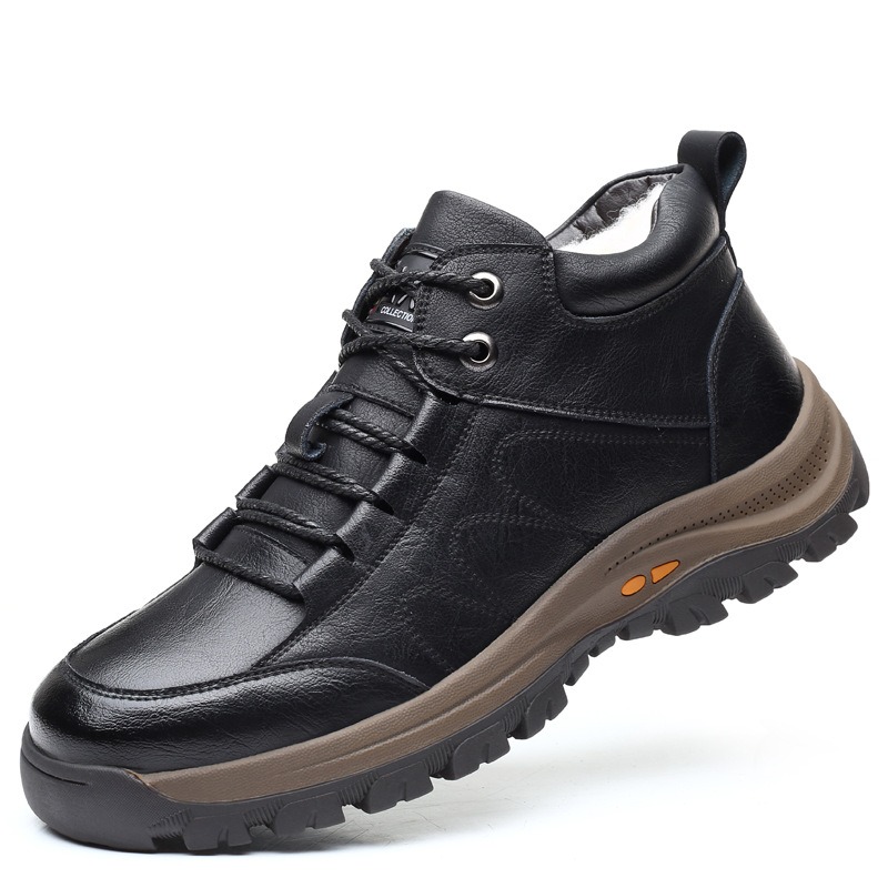 🔥On This Week Sale 70% OFF🔥 Thermal Comfortable Men's Outdoor Hiking Shoes With Plush Lining, Non-slip Arch Support