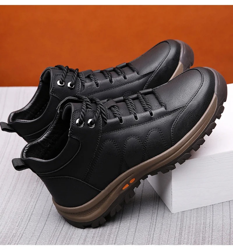 🔥Last Day Promotion 70% OFF 🎁 Men's Casual Leather Good Arch Support & Non-slip Outdoor Breathable Walking Shoes - 2028